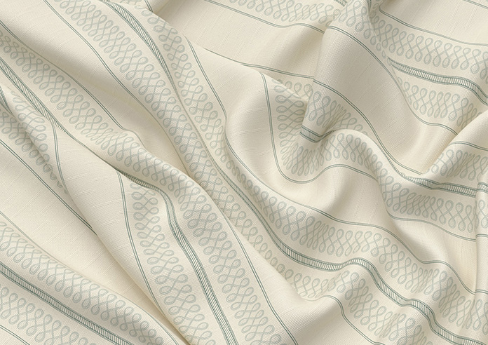 Trellis Prints, Noble Stripe Bud Green - Twist&Fit Roman Blind - Image 4